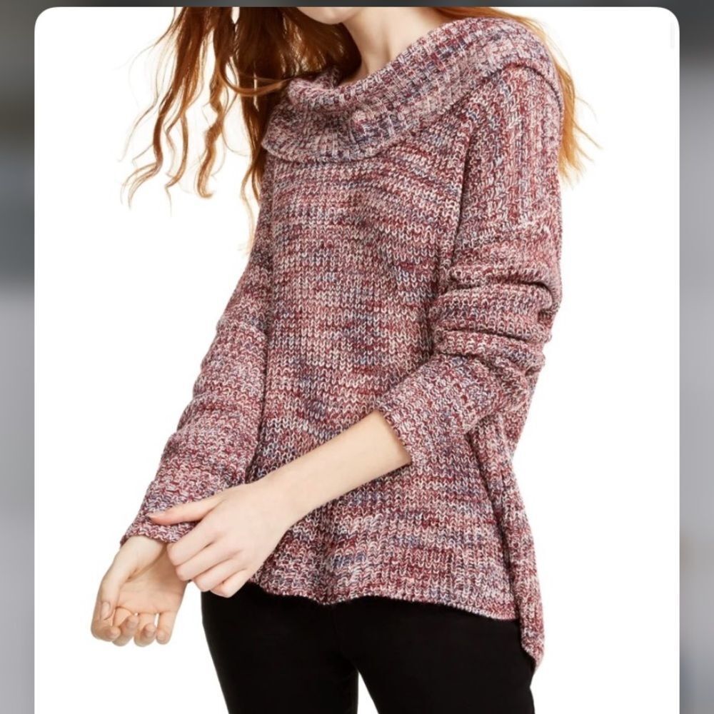 NWT American Rag Chunky Sweater Red Tile Sz M loose